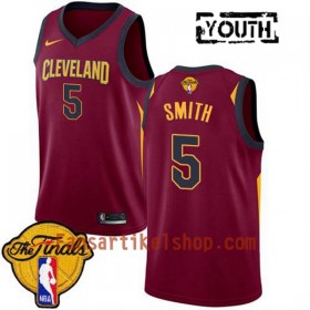 NBA Cleveland Cavaliers Trikot J.R. Smith 5 2018 NBA Finals Patch Nike Rot Swingman - Kinder